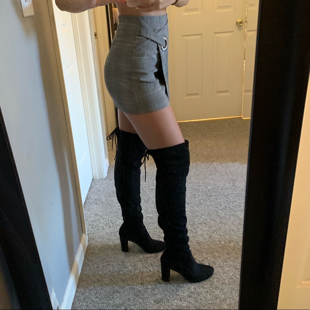 Over the Knee Sock Heeled Boots